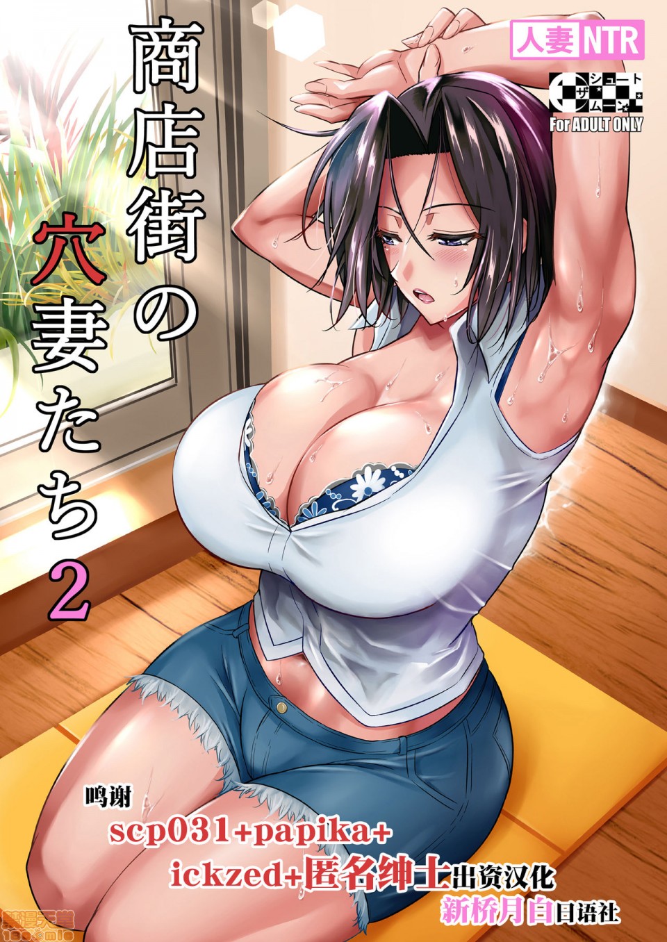 [新桥月白日语社] (C98) [シュート・ザ・ムーン (フエタキシ)] 商店街の穴妻たち2, страница 1