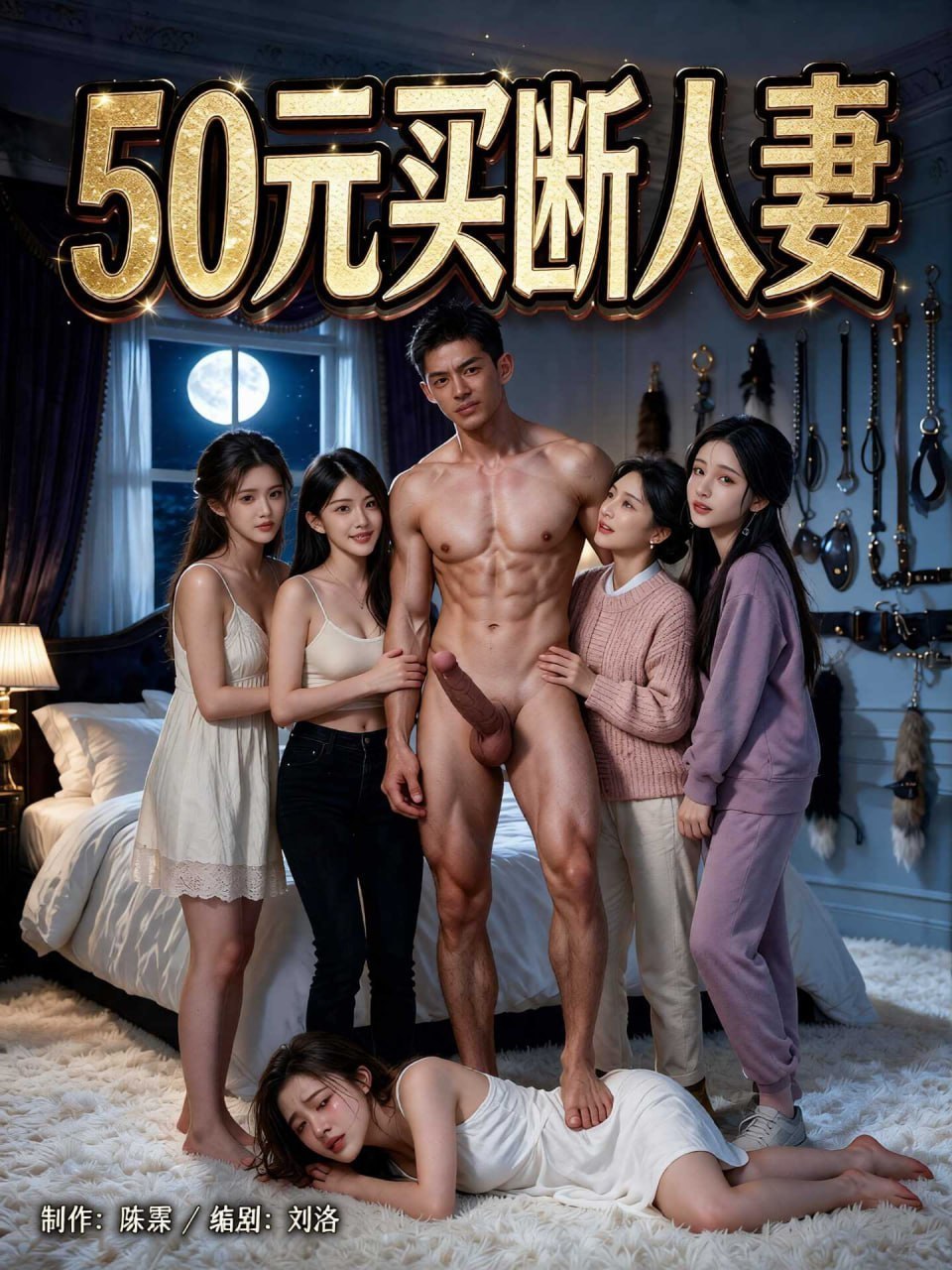 AI成人短剧 50元买断人妻 第10集 觉醒系统后林天报复性占有情敌娇妻