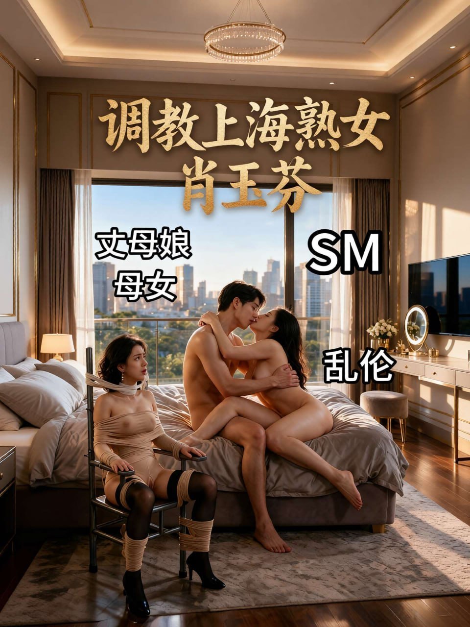 AI成人短剧 调教上海熟女 第4集 旗袍熟女在闺蜜调教下沉沦于SM禁忌快感