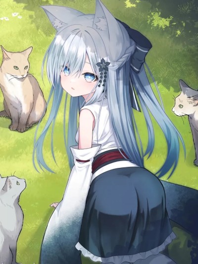 โปสเตอร์สำหรับ [Night White Lily (仁科かけり)] 俺は失恋し化け猫は再び現れる [DL版] [中国翻訳]