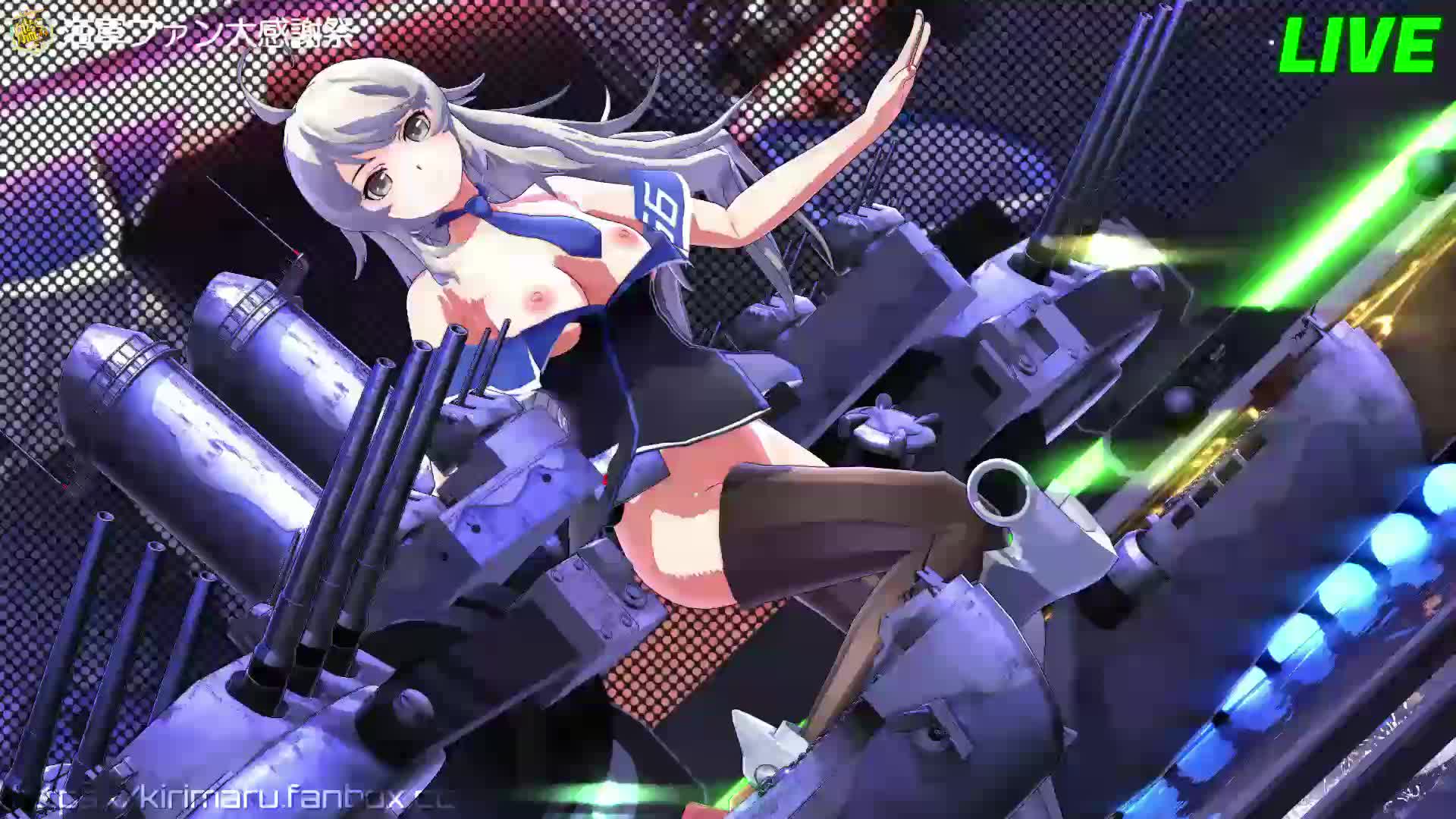 Áp phích cho 服が透ける生中継で丸见えのワシントンKanColle R18MMD