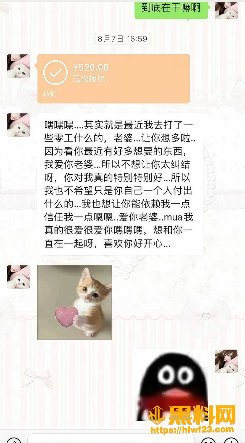 天使羊宝男友出轨亲密聊天曝光  8