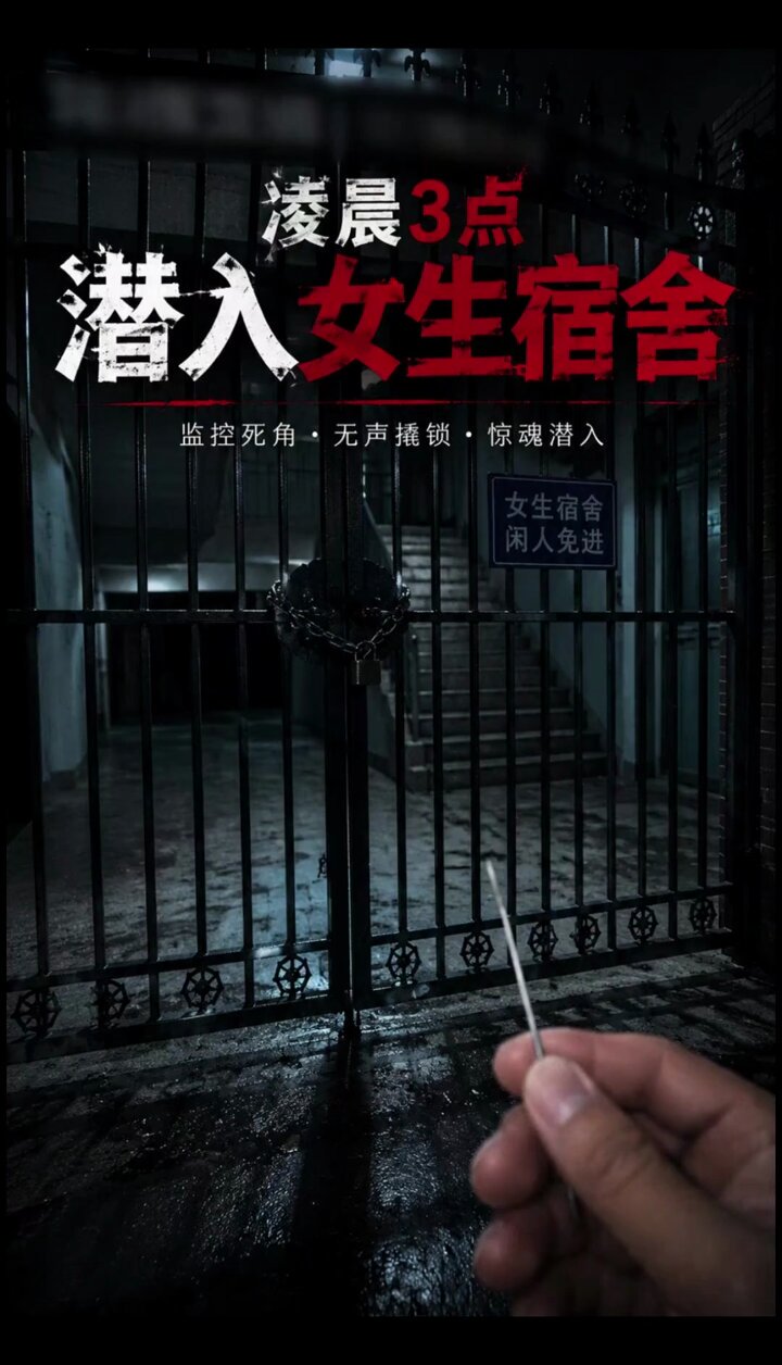 AI成人短剧 潜入女生宿舍 1-5 寂静深夜校花被迷药控制后在宿舍内被迫释放情欲