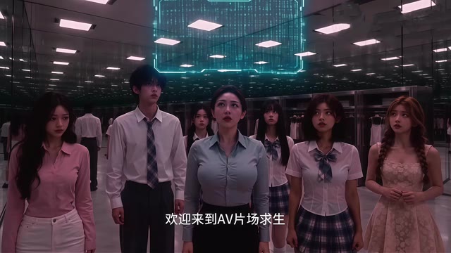 Poster for AI成人短剧 全球AV求生 第1集 全新的性欲综艺 肉欲的交欢逃生