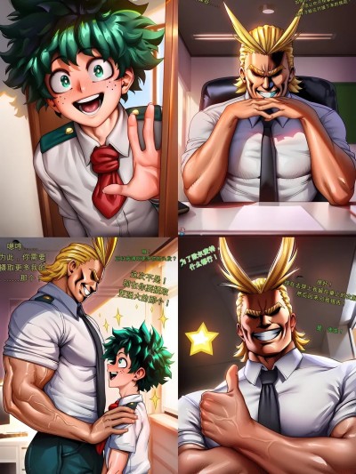 โปสเตอร์สำหรับ [闲的没事干AI翻译][RENZEN] Special Training with All Might DNA merging