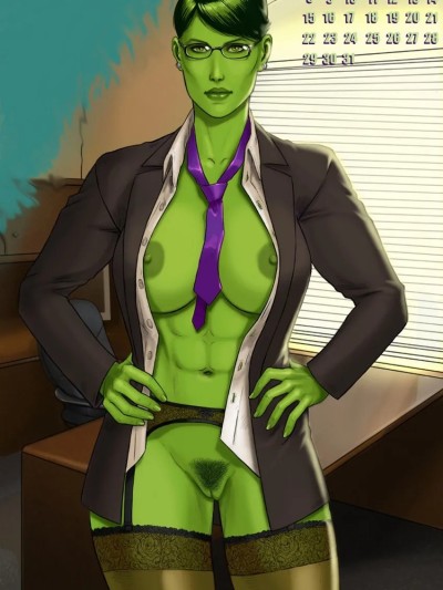 女浩克-年历插画 のポスター