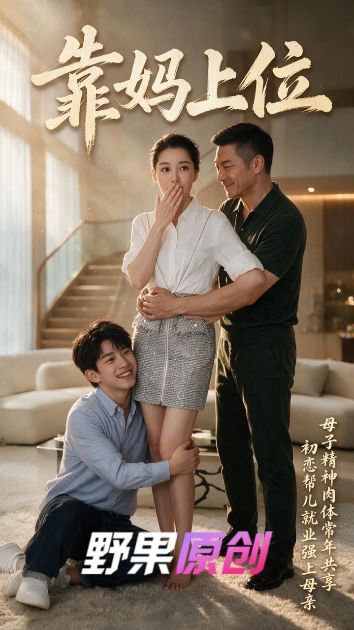 AI成人短剧 靠妈上位 第3集 母亲在旧情人怀中沉沦并默许儿子在楼梯口窥视