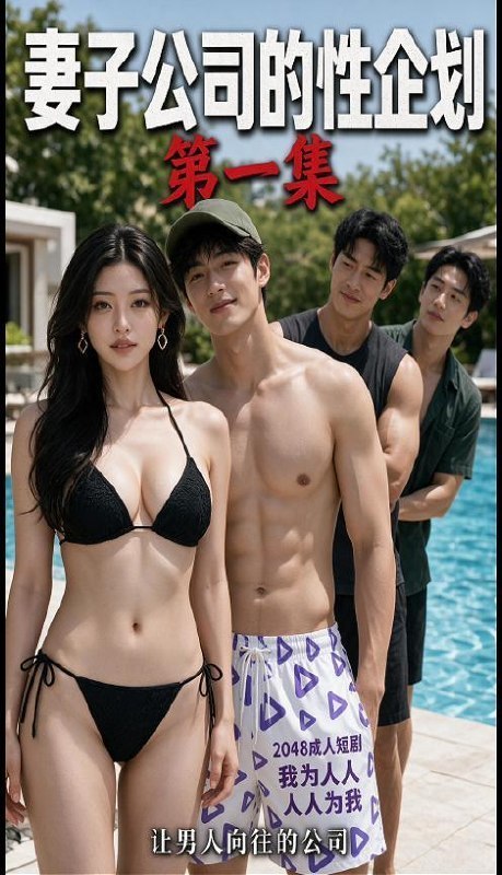 AI成人短剧 妻子公司的性企划 2-3集 团建输球脱衣与温泉激战引发背德感