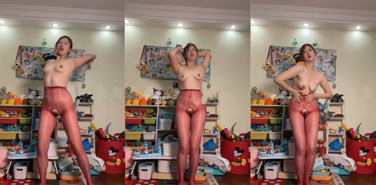 抖音百万粉 潘在在 万元定制巨乳宝妈裸舞道具插肥臀自慰反差！