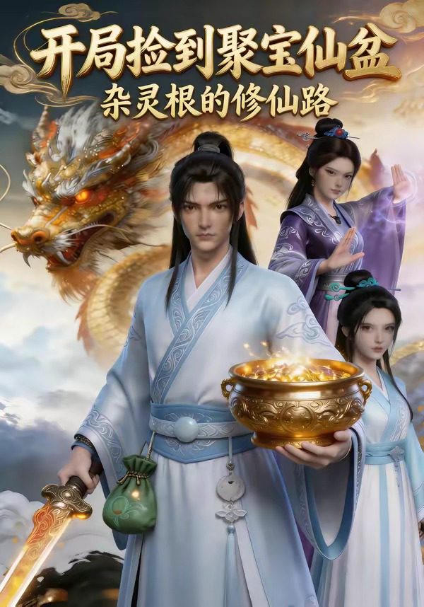 开局捡到聚宝仙盆，杂灵根的修仙路 的封面