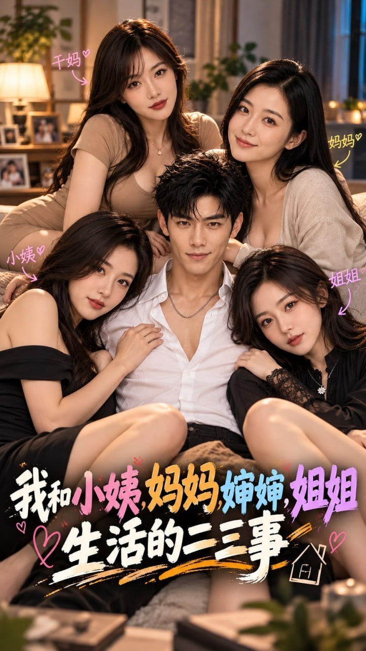 AI成人短剧 我和小姨妈妈婶婶姐姐生活的二三事 3-5集 禁忌搓澡引发母子背德肉欲释放