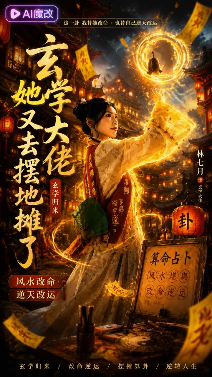 玄学大佬 她又去摆地摊了 포스터