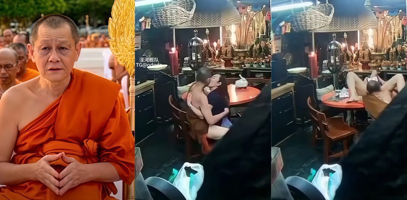 泰国高僧 阿赞初 佛门净地搞成合欢宗女信徒口交被监控拍下！