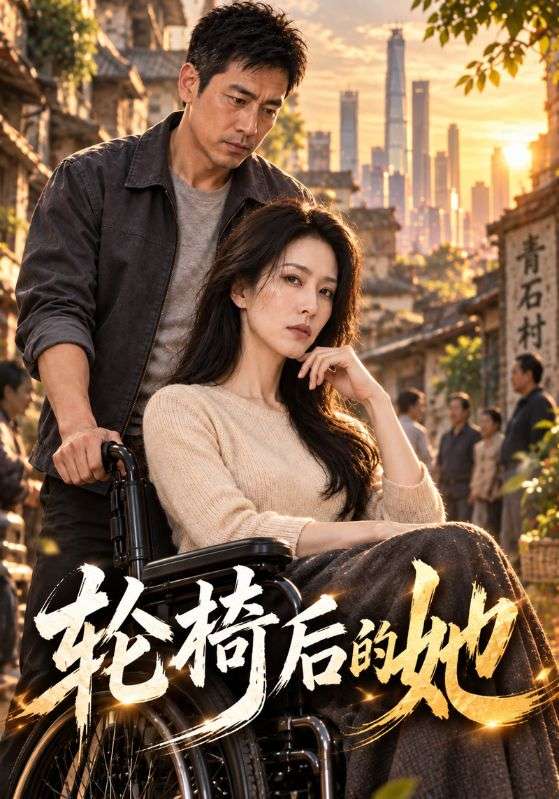 轮椅后的她