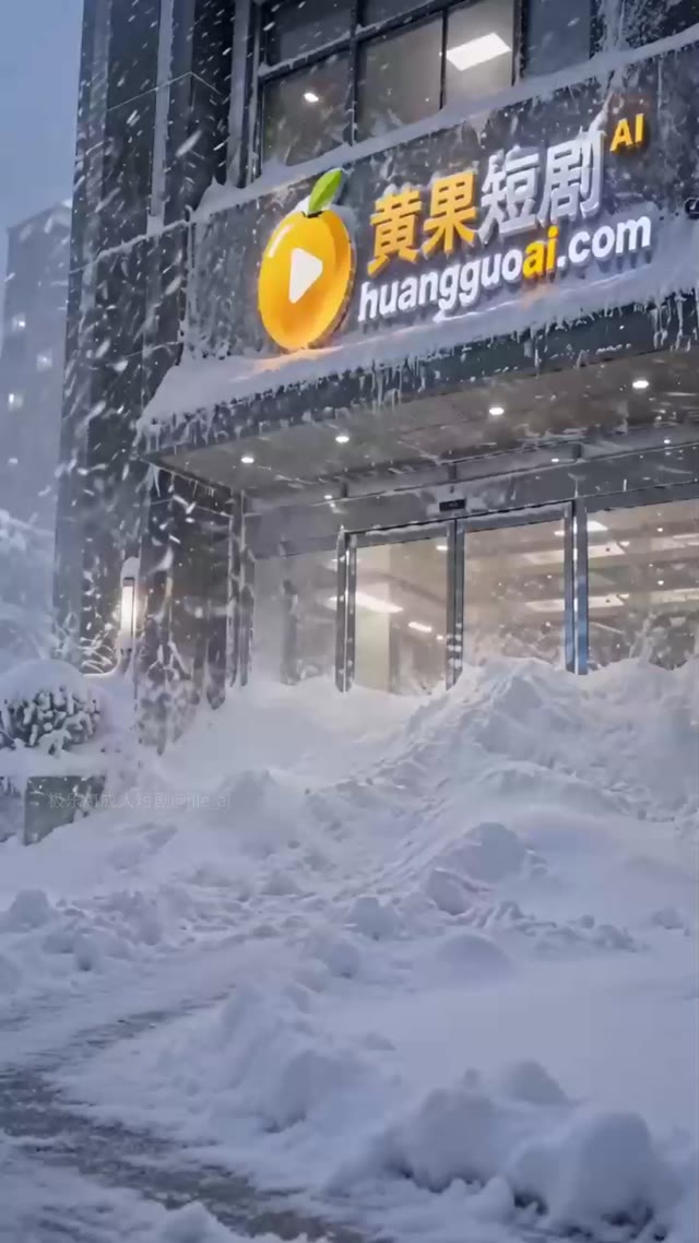 Плакат для AI成人短剧 被雪困住的我们 1-2 暴雪封门停电后男女主在沙发上释放肉欲