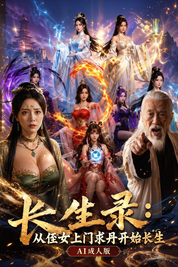 Áp phích cho 长生录：96岁快死的老头觉醒系统，第二天直接返老还童   AI成人版第十二集